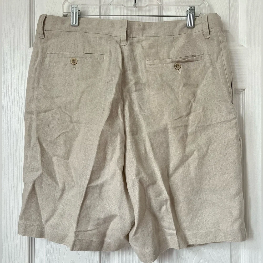 Banana Republic Mens Linen Pleated Shorts Size 36